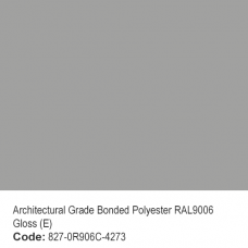Architectural Grade Bonded Polyester RAL 9006 Gloss (E)